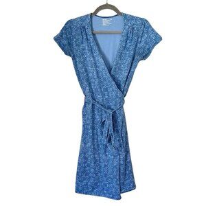 Pact Organic Cotton Mini Wrap Dress